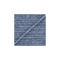 Cordon tricoté chiné 7 mm - bleu marine