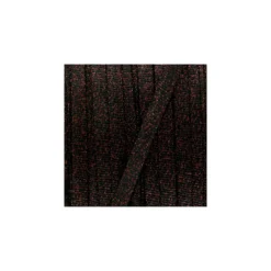 Cordon tricoté lurex (12 mm) - noir cuivre