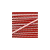 Cordon tricoté 4,5 mm - rouge/blanc