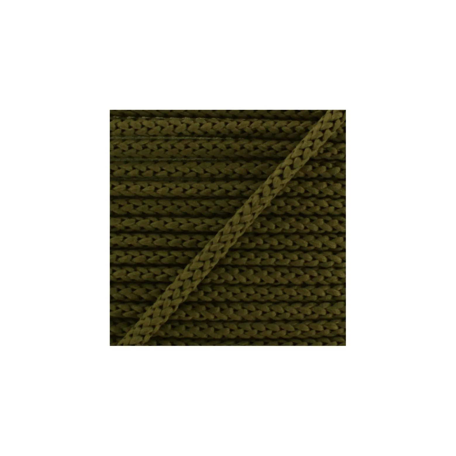 Cordon tricoté 4,5 mm - vert de gris