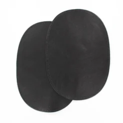 Coudières Cuir Agneau véritable noir