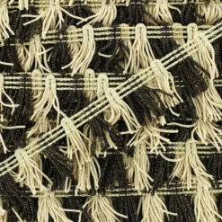 ♥ Coupon 240 cm ♥ Galon Petits pompons à franges - beige/marron