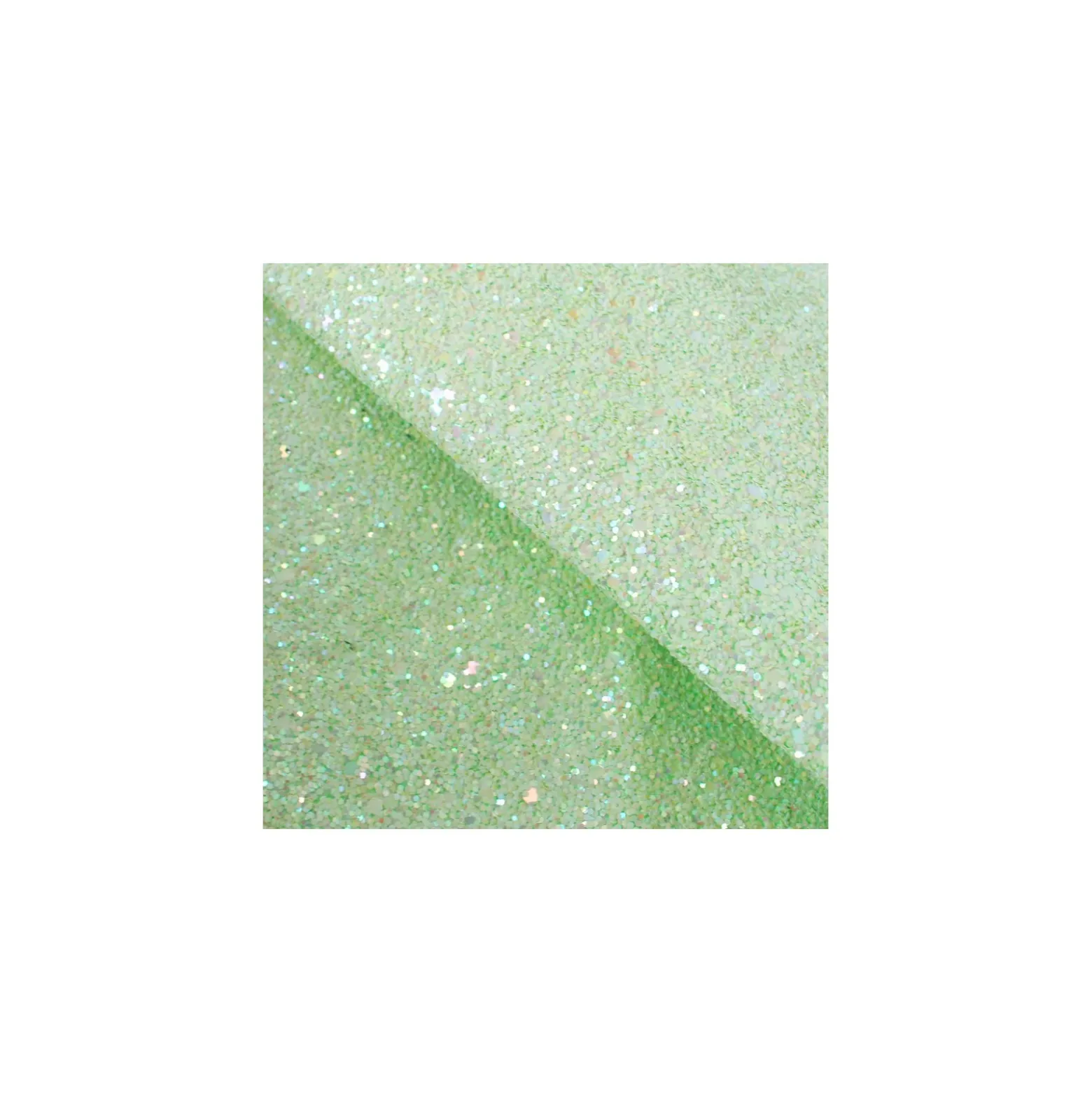 Coupon 120 cm x 135 cm Glitter Fiesta glass - amande