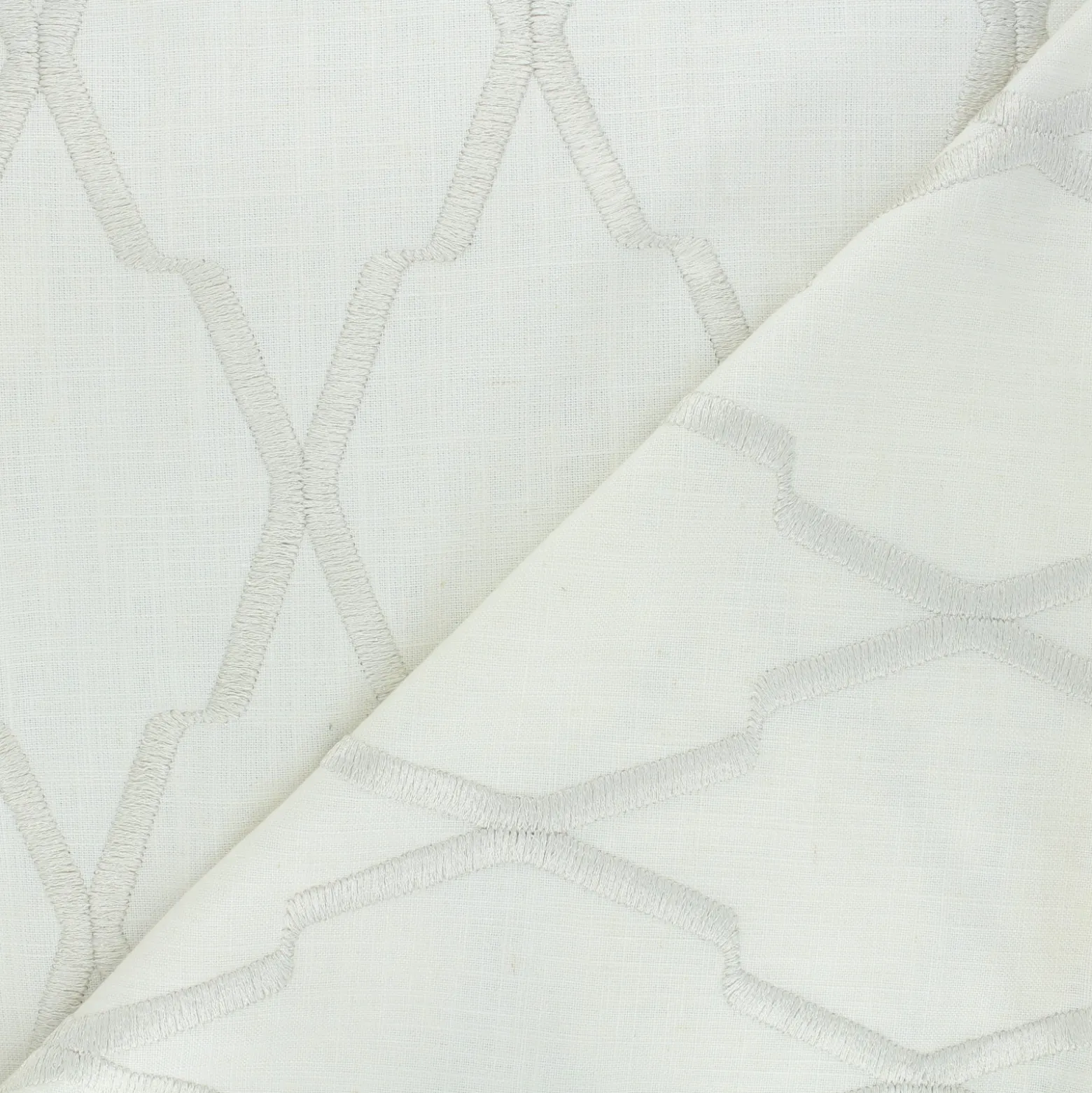 Coupon 150 cm x 140 cm Tissu Clarke & Clarke Global Luxe Riad Ivory