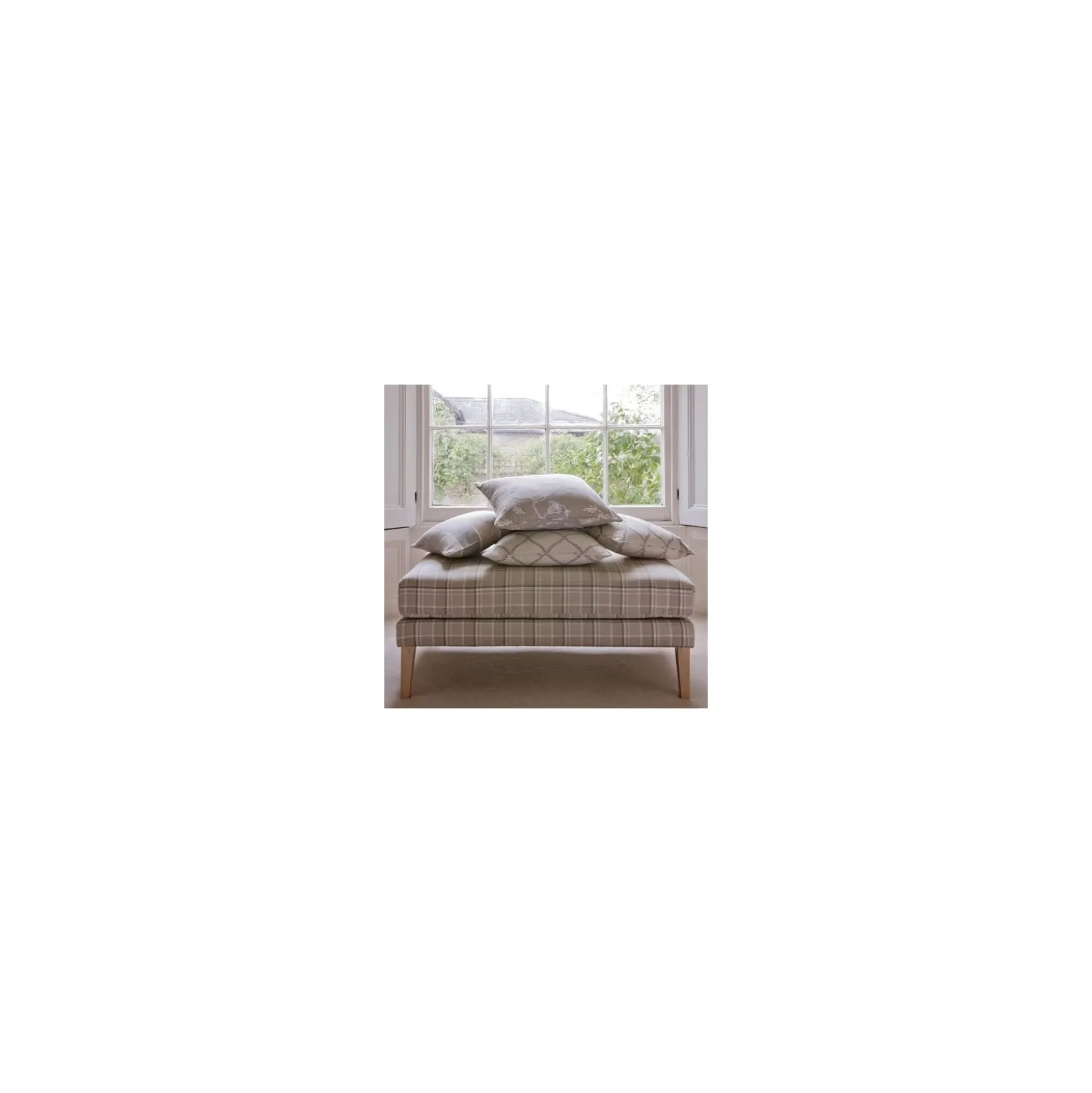 Coupon 150 cm X 140 cm -Tissu Clarke & Clarke Ribble Valley Sawley Sand