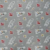Coupon 100 cm x 110 cm Tissu coton Camelot Fabrics Tom and Jerry Foes forever Tom - gris