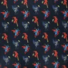 Coupon 100 cm x 110 cm Tissu coton Camelot Fabrics Justice League Boy heroes - bleu nuit
