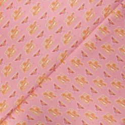 Coupon 100 cm x 110 cm Tissu coton Camelot Fabrics Wonder woman Retro logo - rose