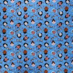 Coupon 100 cm x 110 cm Tissu coton Camelot Fabrics Stronger Together - bleu