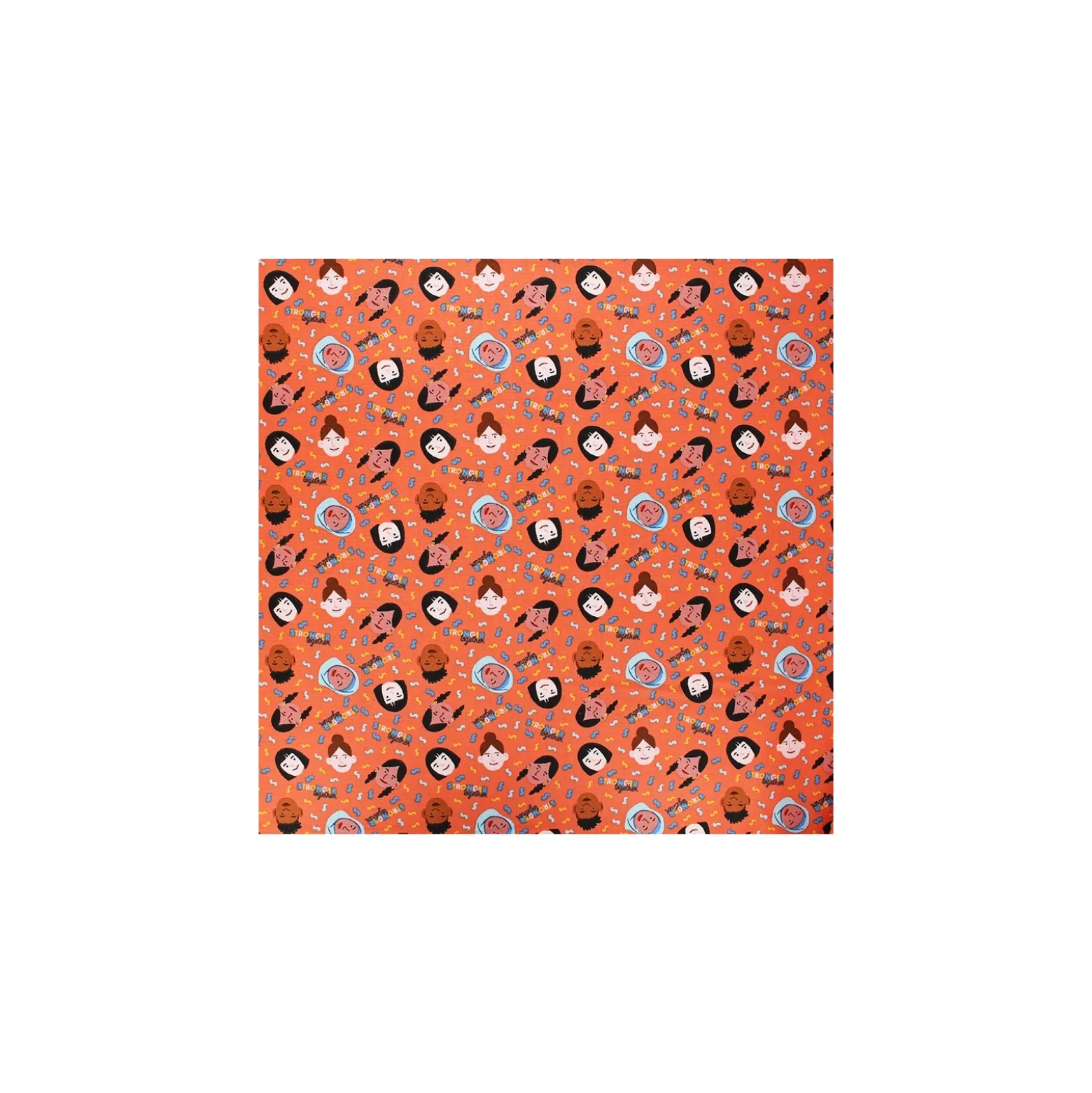 Coupon 100 cm x 110 cm Tissu coton Camelot Fabrics Stronger Together - orange