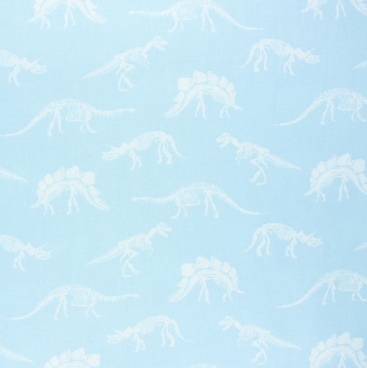 Coupon 100 cm x 110 cm Tissu coton Dear Stella You rock - Fossils - bleu clair