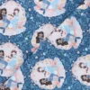 Coupon 100 cm x 110 cm Tissu coton Dear Stella Shell we dance - Lookin' swell seashell - bleu