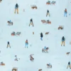 Coupon 100 cm x 110 cm Tissu coton Dear Stella Wanted - High noon - bleu