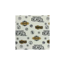 Coupon 100 cm x 110 cm Tissu Flanelle Fantastic Beasts - écru