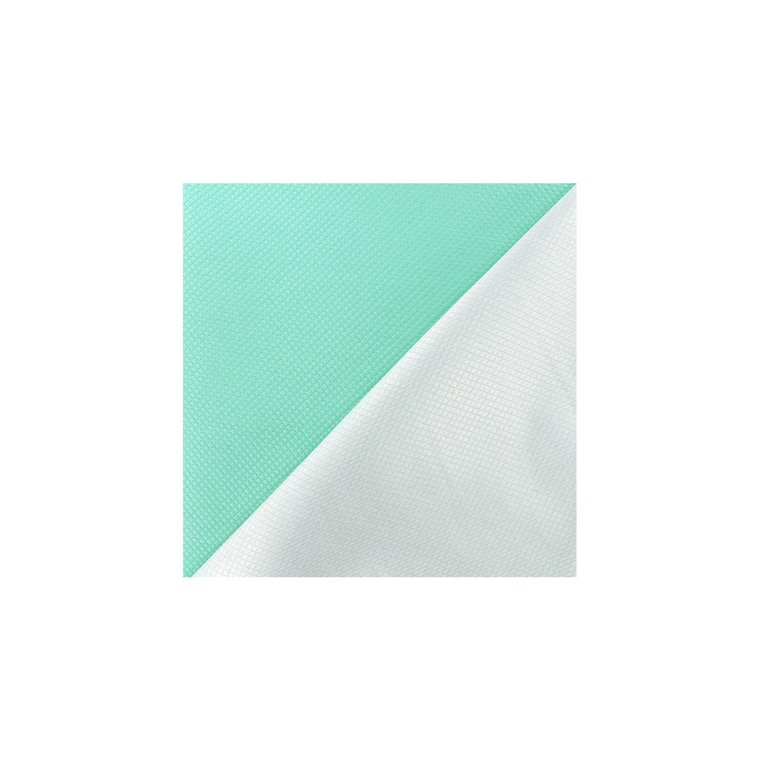Coupon 110 cm x 150 cm Tissu jacquard réversible Goldy - vert d'eau