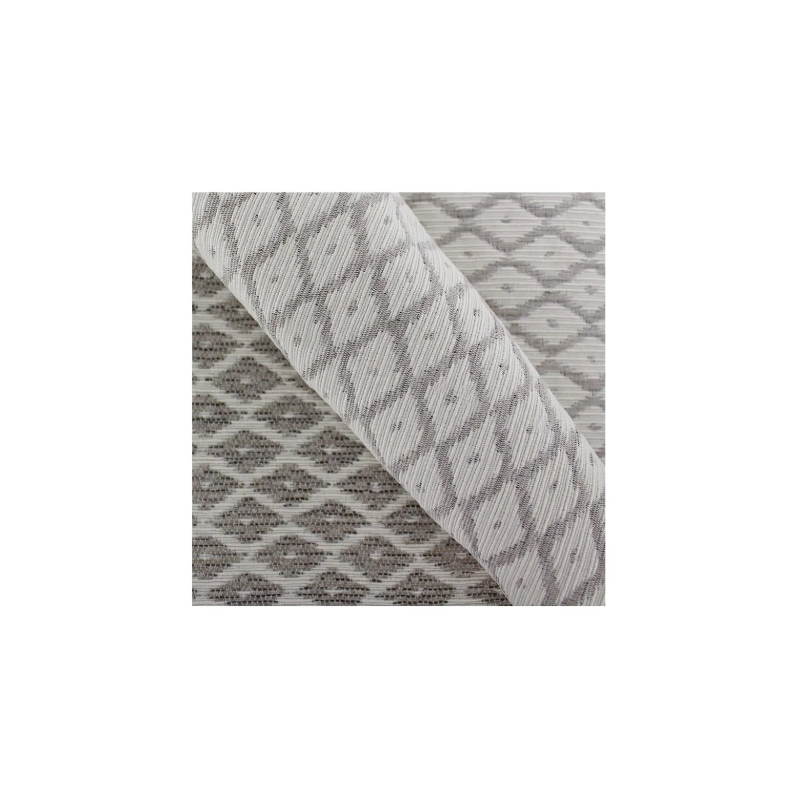 Coupon 100 cm x 150 cm Tissu Jacquard tissé Jakarta petit losange ikat lin