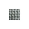 Coupon 100 cm x 150 cm Tissu lainage Pied de poule - gris chiné/blanc
