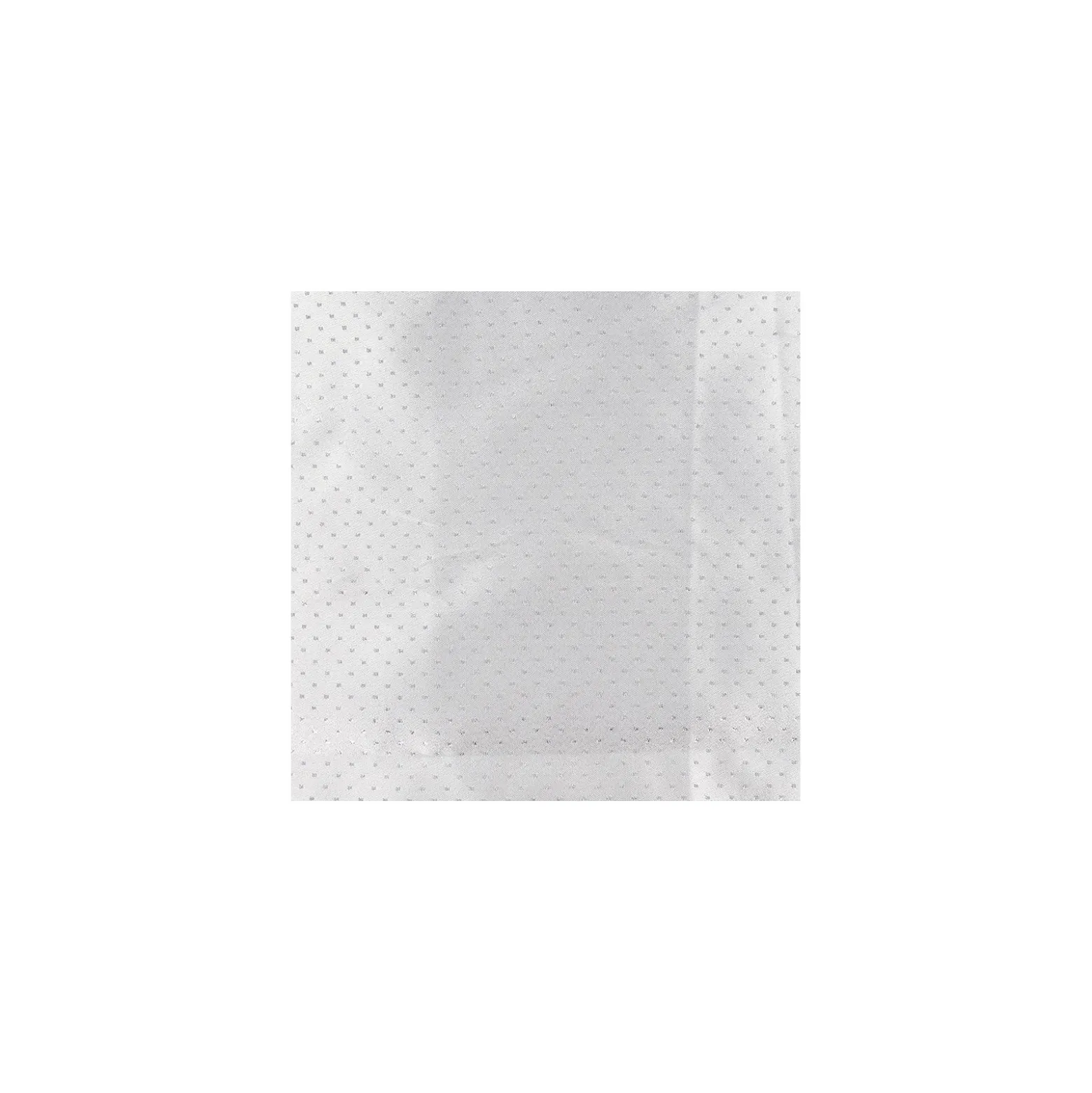 Coupon 100 cm x 140 cm Tissu lamé point argent