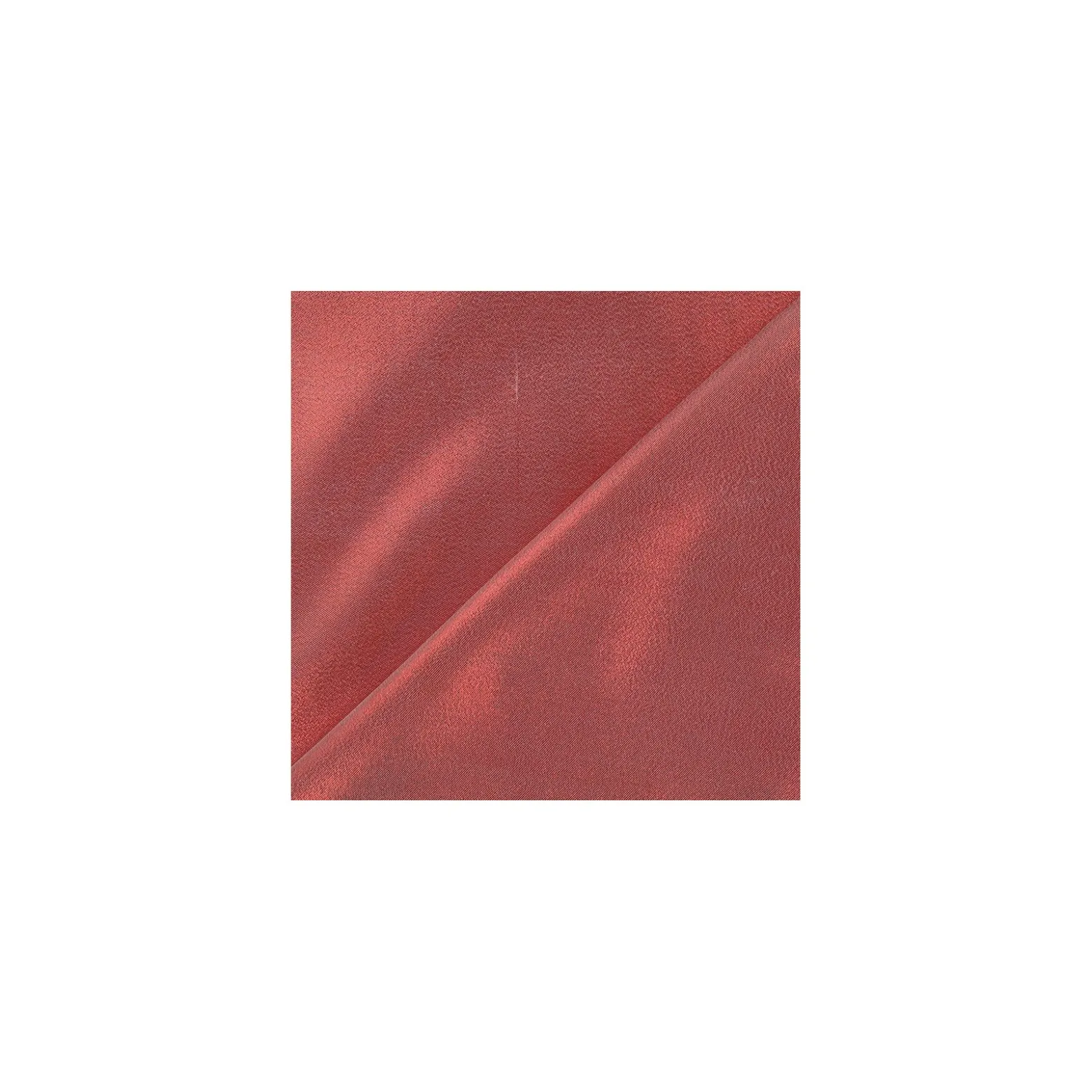 Coupon 100 cm x 140 cm Tissu lamé satin rouge
