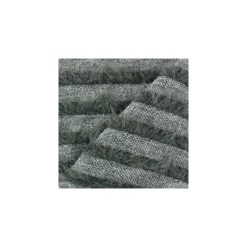 Coupon 150 cm x 135 cm Tissu Maille rayures à poil long - kaki