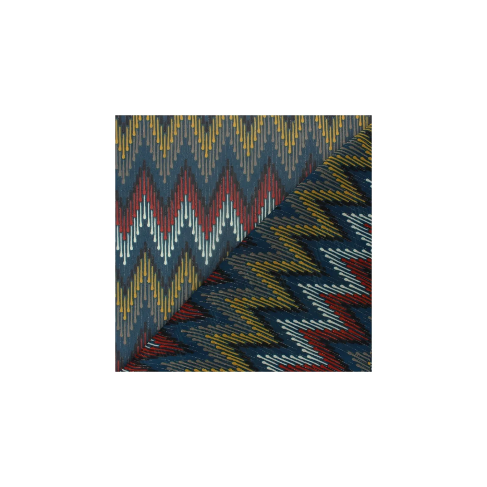 Coupon 100 cm x 140 cm Tissu Mousseline lurex Misso - pétrole