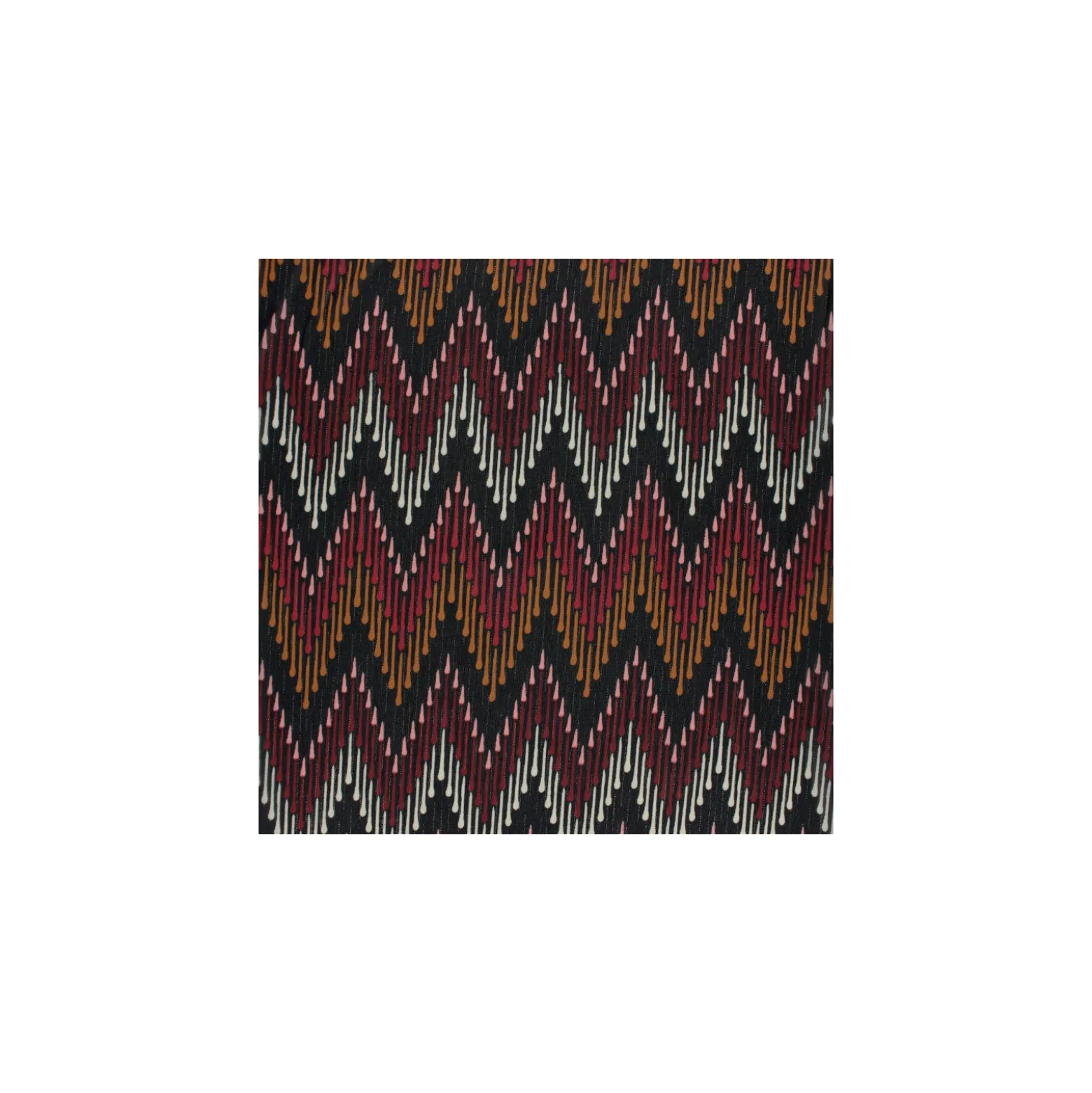 Coupon 100 cm x 140 cm Tissu Mousseline lurex Misso - brique