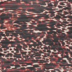 Coupon 50 cm x 140 cm Tissu polyester plissé Tatiana - rouge