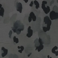 Coupon 100 cm x 145 cm Tissu sergé de viscose Ink stains - kaki foncé