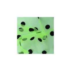 Coupon 100 cm x 140 cmTulle Beauty point Floqué velours - jaune fluo