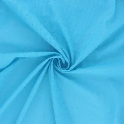 Coupon 100 cm x 150 cm Tulle élasthanne pailleté - bleu