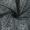 Coupon 100 cm x 140 cm Tulle pastilles paillettées noir