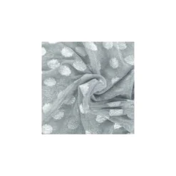 Coupon 100 cm x 155 cm Tulle souple irisé pois argent - argent