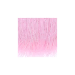 Coupon 2 m Galon Plumes d'Autruche Rio 14 cm - Rose