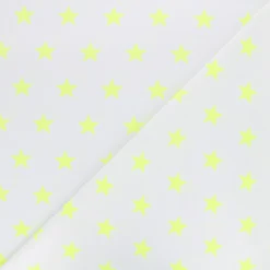 Coupon tissu Astre Fluo - jaune (50 cm x 160 cm)