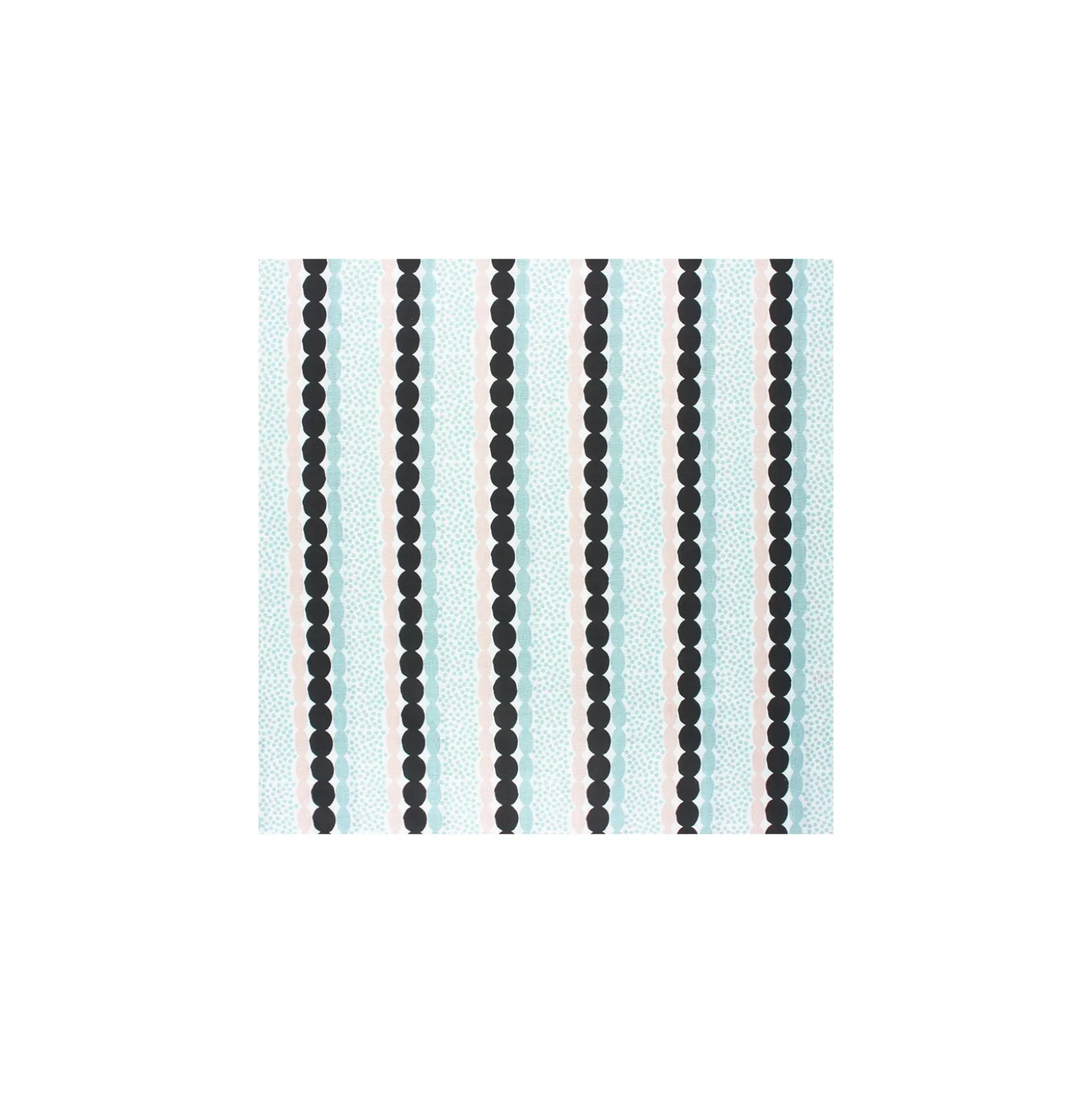 Coupon tissu coton cretonne Graphic Stripe - céladon (50 cm x 140 cm)