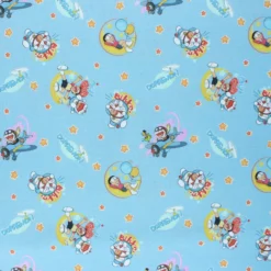 Coupon tissu coton cretonne Nobita Nobi - bleu (50 cm x 150 cm)