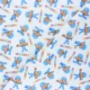 Coupon tissu coton cretonne Pocoyo - blanc (50 cm x 150 cm)