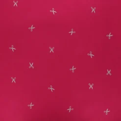 Coupon tissu Hoffman Fabrics Batiks Ciseaux - rose/argent (50 cm x 110 cm)