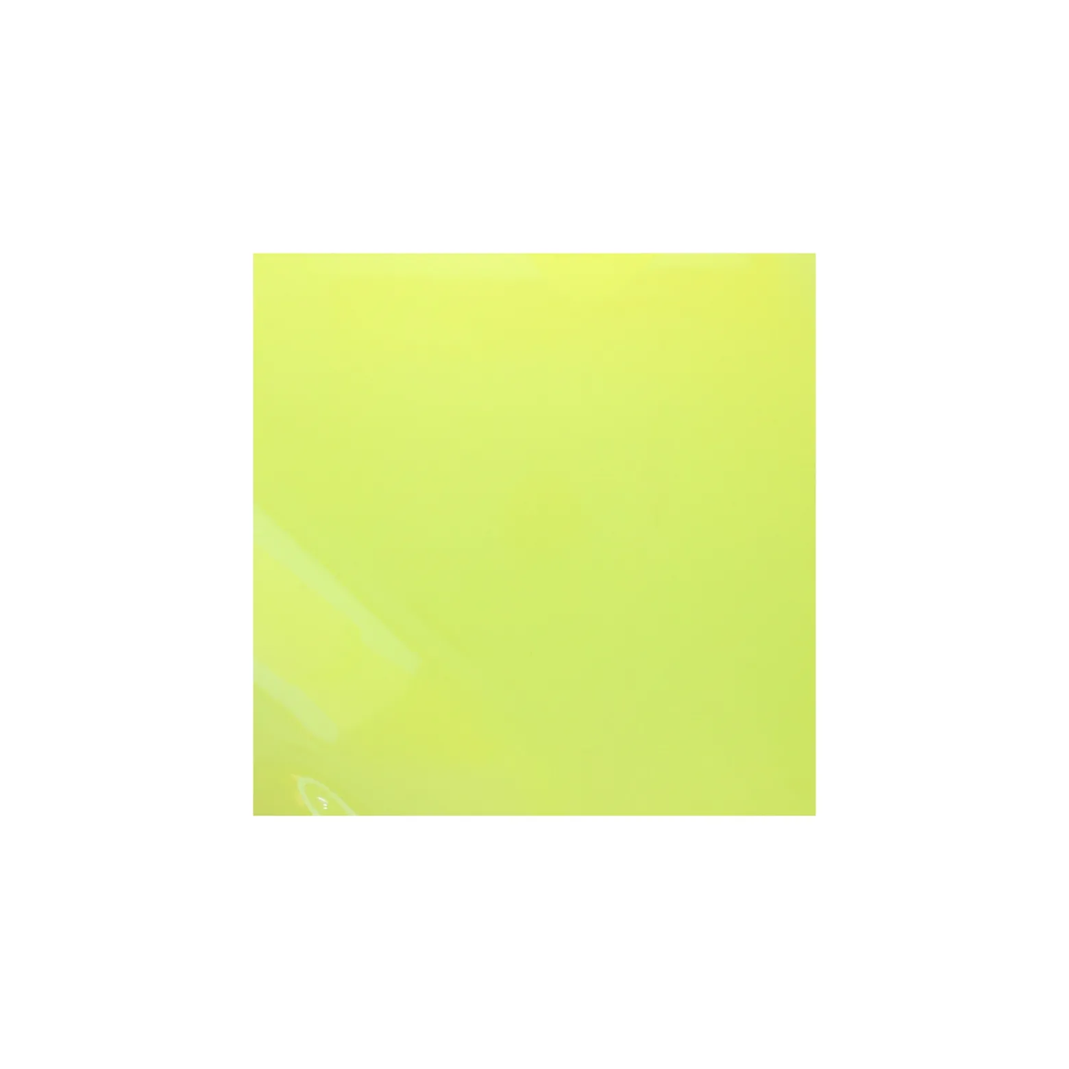 Cristal transparent 60/100 - jaune - Coupon de 10cm