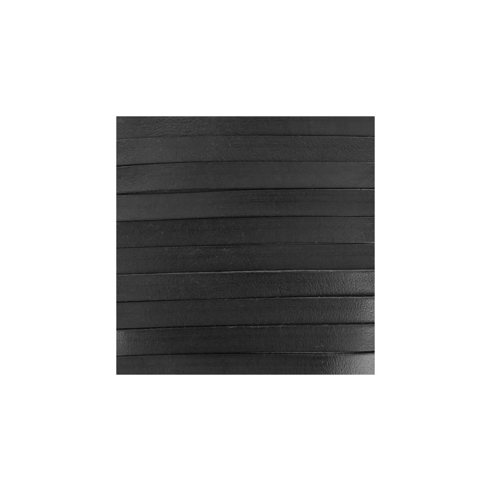 Cuir Plat 10 mm - Noir x 50cm