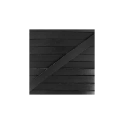 Cuir Plat 10 mm - Noir x 50cm