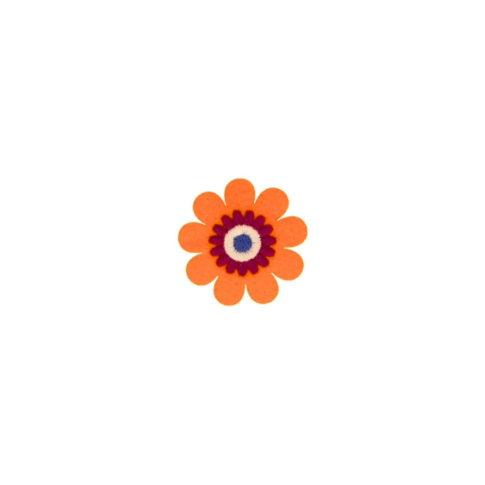 Écusson thermocollant Floral pop - orange