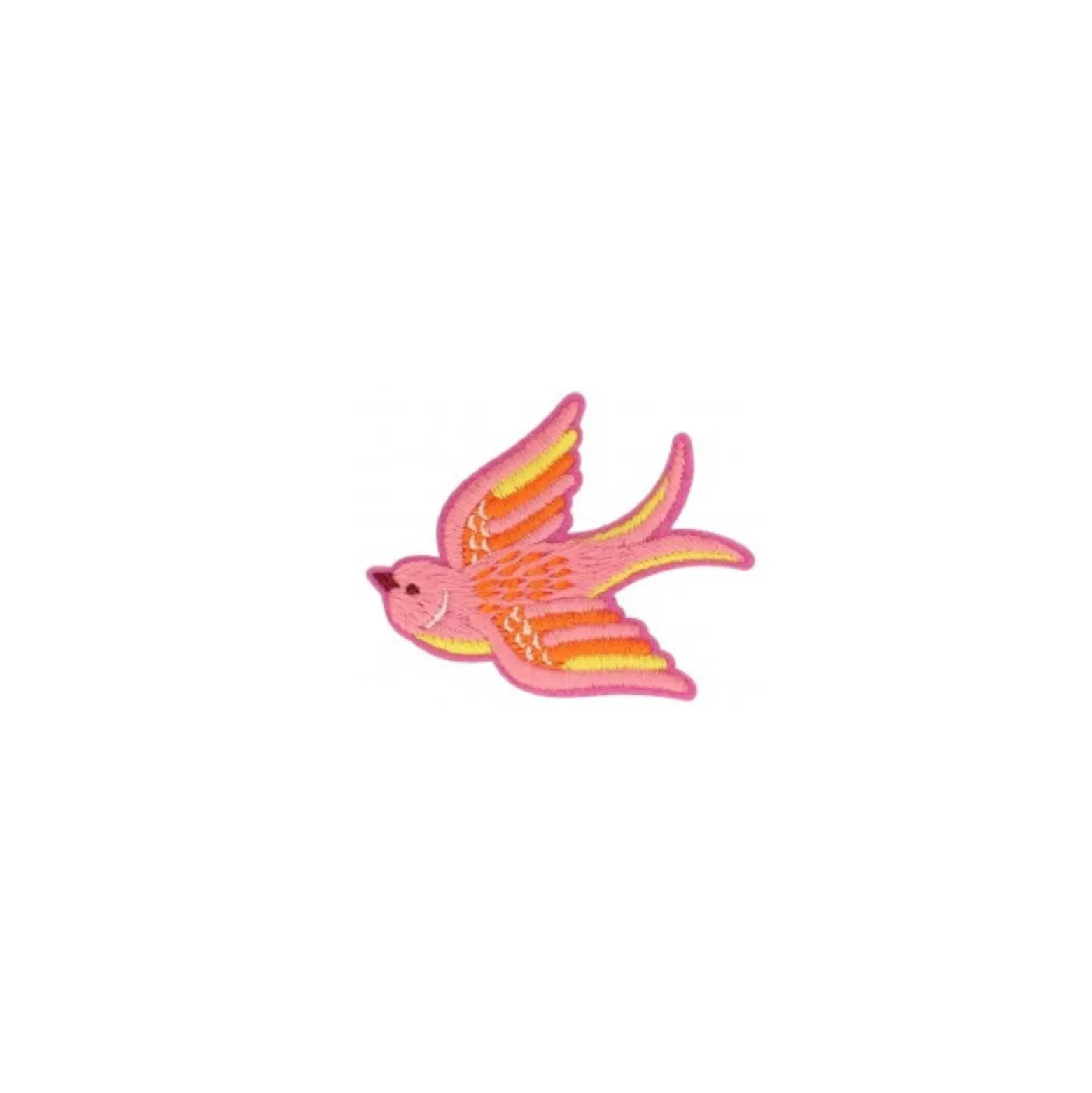 Écusson thermocollant Oiseau - rose