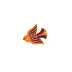Écusson thermocollant Oiseau - orange