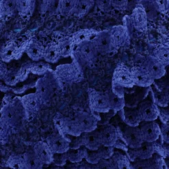 Dentelle froufrou sur ruban satin - navy