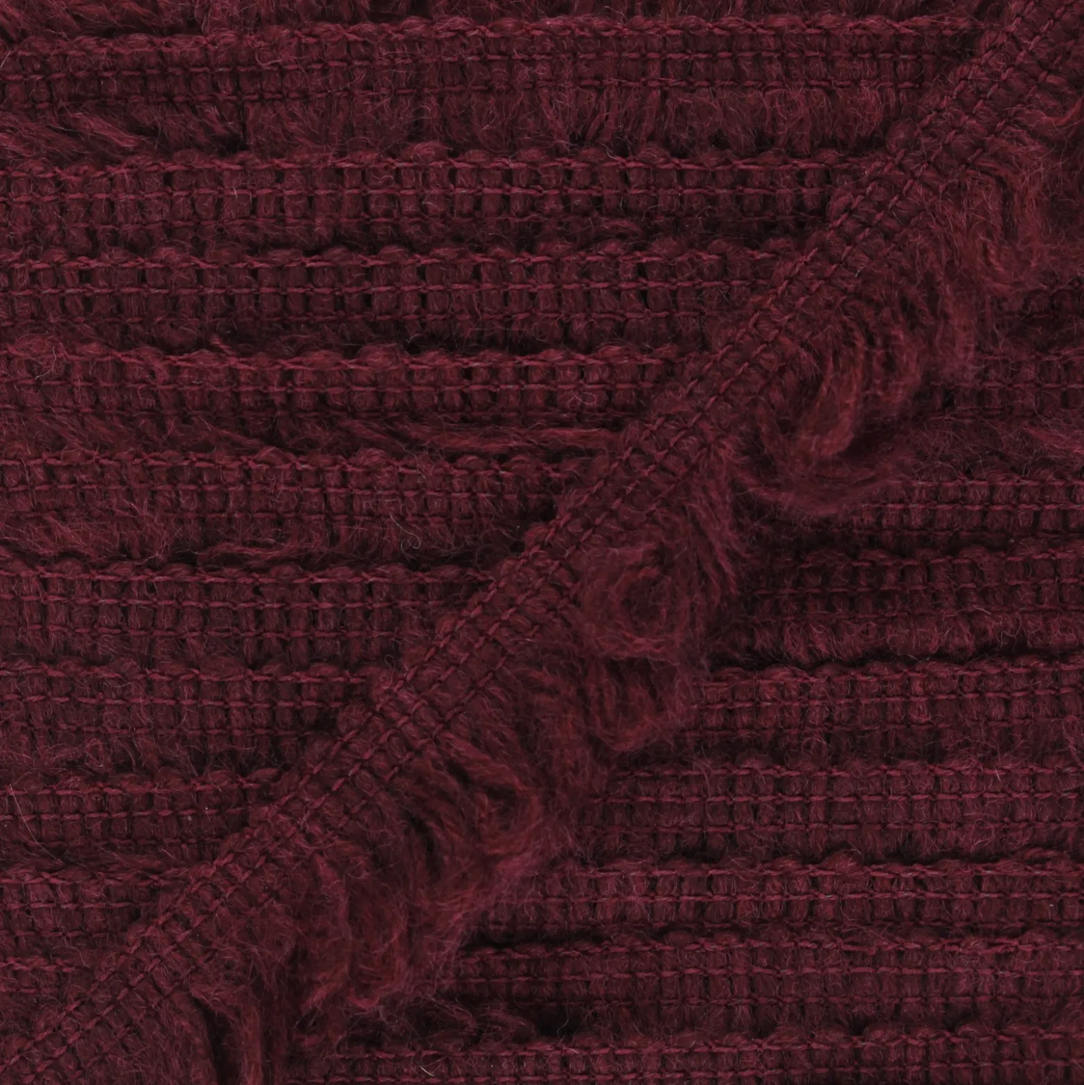 Dentelle élastique froufrou bordeaux