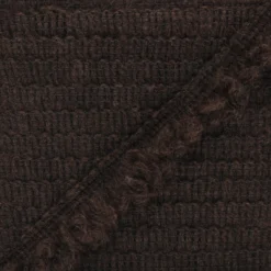 Dentelle élastique froufrou marron