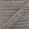 Dentelle élastique froufrou taupe