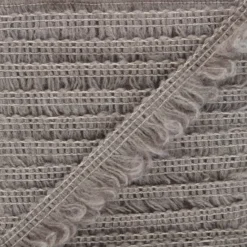 Dentelle élastique froufrou taupe