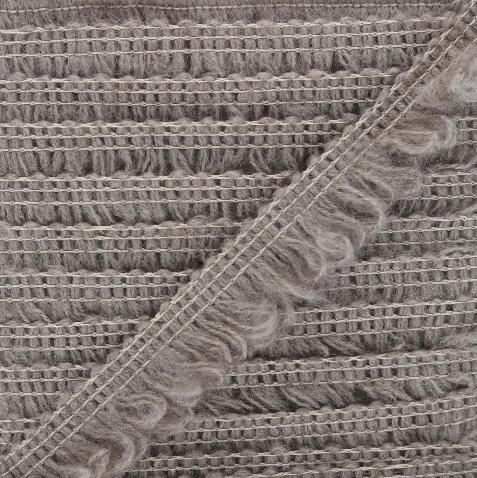 Dentelle élastique froufrou taupe